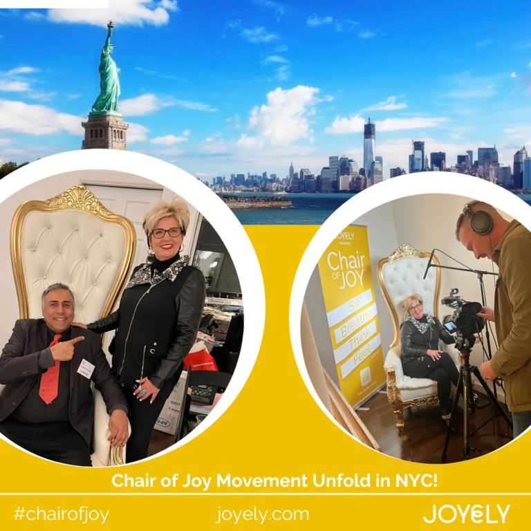 “The Chair of Joy™ Movement Unfold in NYC!
