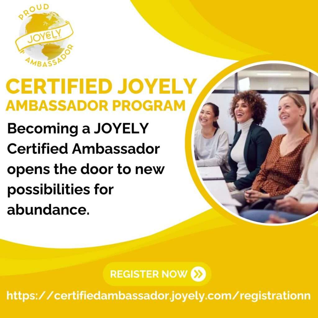 certified Joyely Ambassador program